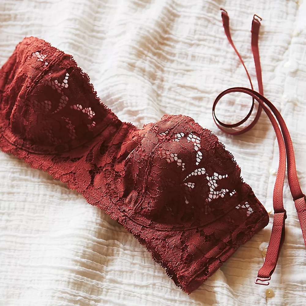 FREE PEOPLE love letters convertible bra paprika 32C